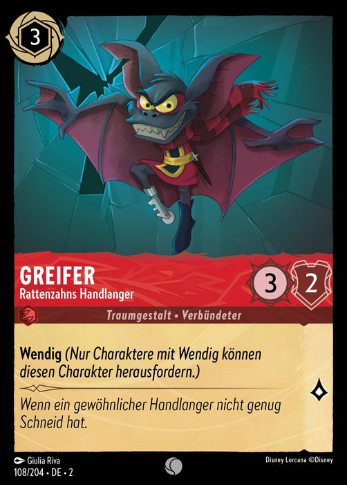 Greifer - Rattenzahns Handlanger 2ROF-108 Common Deutsch