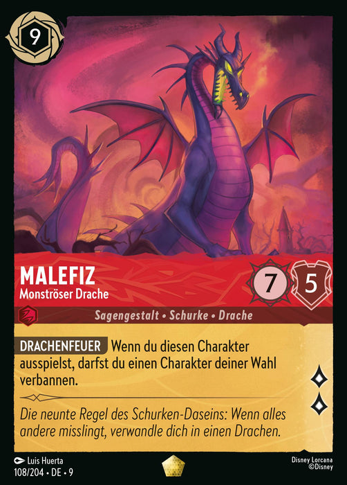 Malefiz - Monströser Drache 9FAB-108 Legendary Deutsch