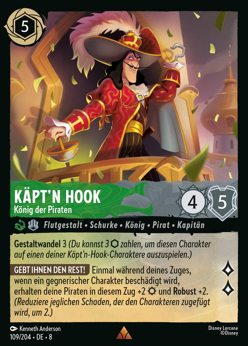 Käpt'n Hook - König der Piraten (V.1) 8JAF-109 Rare Deutsch