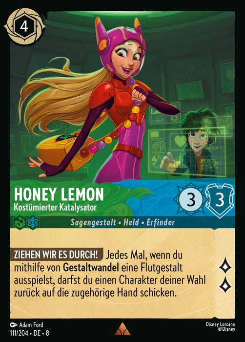 Honey Lemon - Kostümierter Katalysator 8JAF-111 Rare Deutsch
