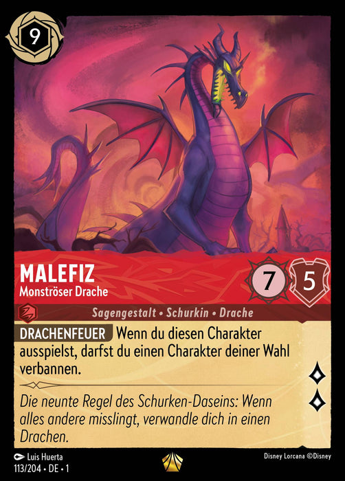 Malefiz - Monströser Drache 1TFC-113 Legendary Deutsch