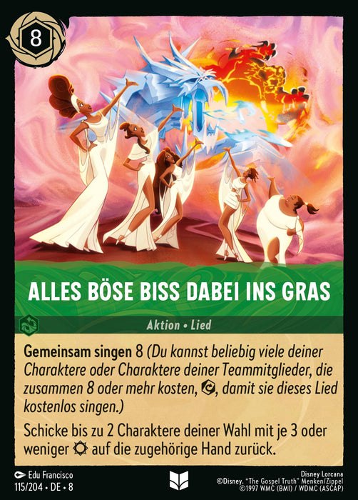 Alles Böse biss dabei ins Gras 8JAF-115 Uncommon Deutsch