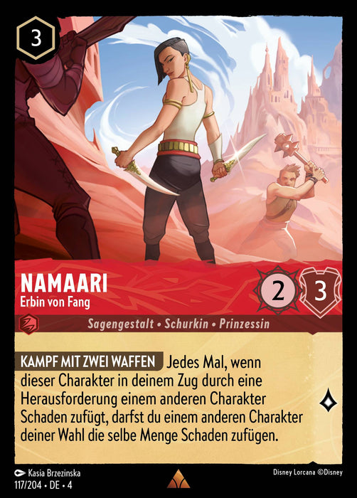 Namaari - Erbin von Fang 4URS-117 Rare Deutsch