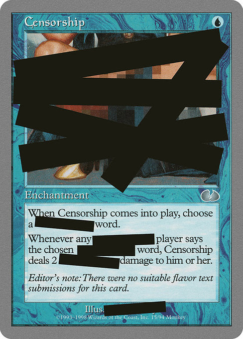 Magic: Censorship