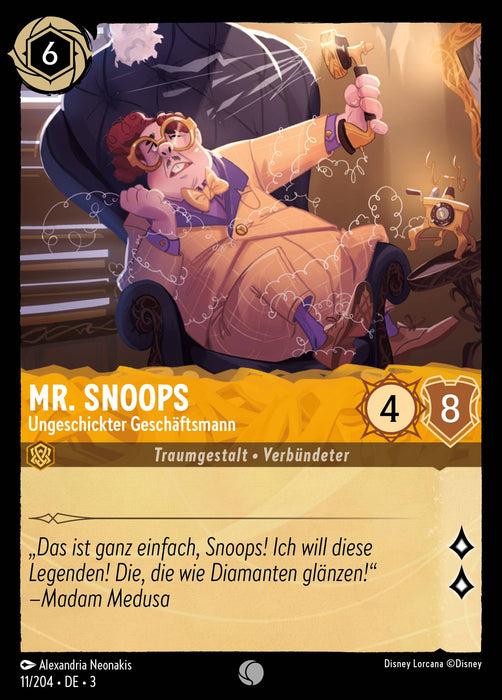 Mr. Snoops - Ungeschickter Geschäftsmann 3INK-011 Common Deutsch