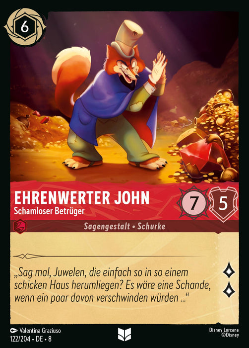 Ehrenwerter John - Schamloser Betrüger 8JAF-122 Uncommon Deutsch