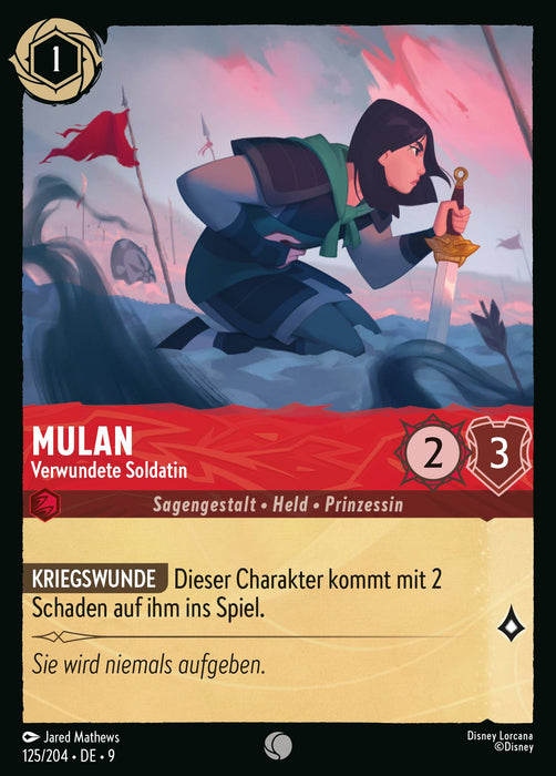 Mulan - Verwundete Soldatin 9FAB-125 Common Deutsch