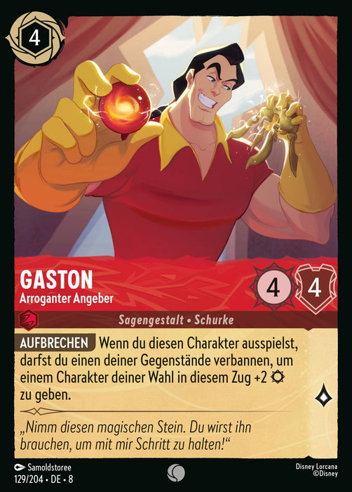 Gaston - Arroganter Angeber 8JAF-129 Common Deutsch