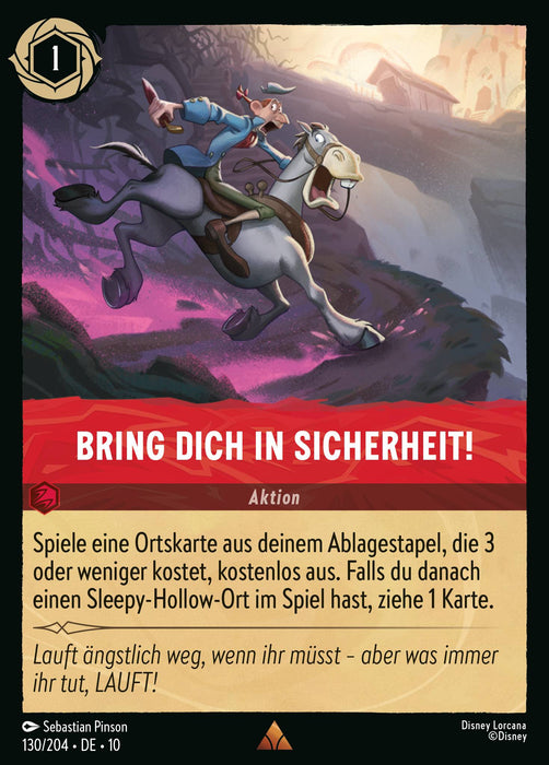 Bring dich in Sicherheit! 10WHI-130 Rare Deutsch