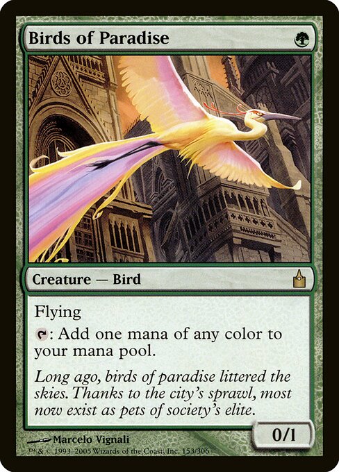 Birds of Paradise RAV-153 Rare Englisch