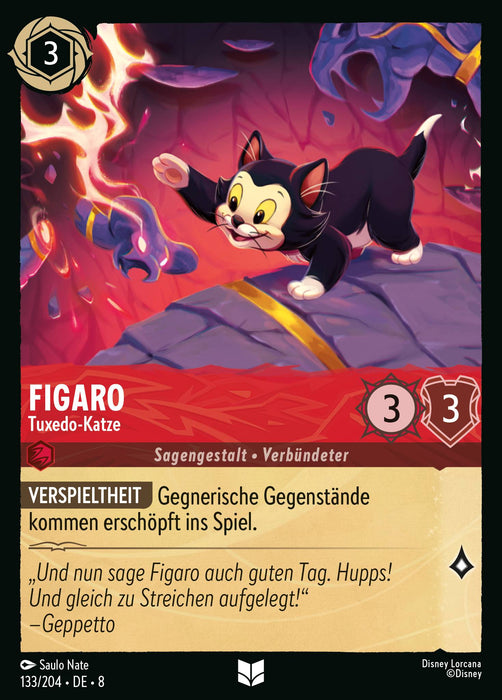 Figaro - Tuxedo-Katze 8JAF-133 Uncommon Deutsch