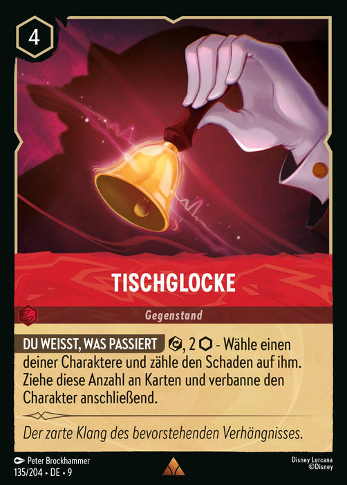 Tischglocke 9FAB-135 Rare Deutsch