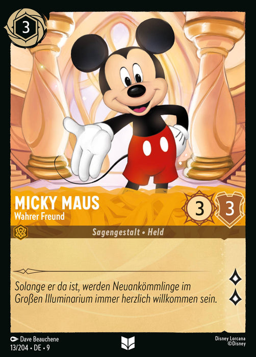 Micky Maus - Wahrer Freund 9FAB-013 Uncommon Deutsch