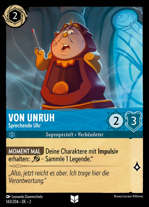 Von Unruh - Sprechende Uhr 2ROF-143 Uncommon Deutsch