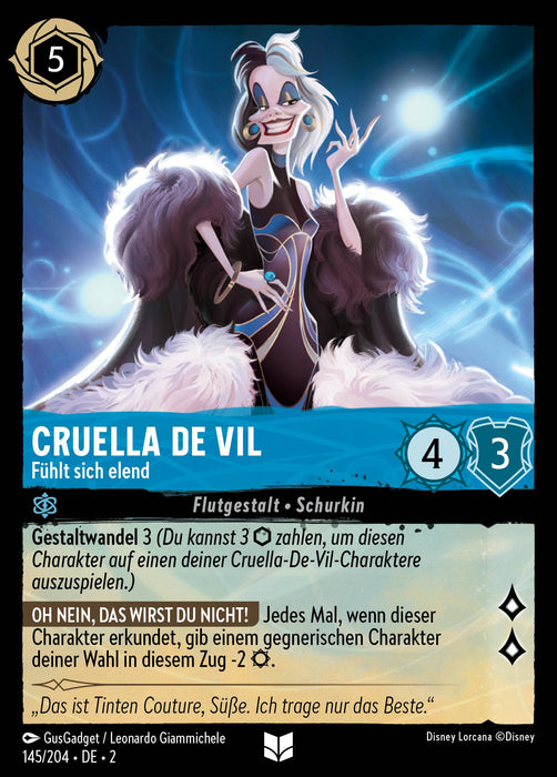 Cruella De Vil - Fühlt sich elend 2ROF-145 Uncommon Deutsch