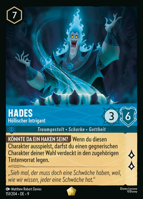 Hades - Höllischer Intrigant (V.1) 9FAB-151 Legendary Deutsch
