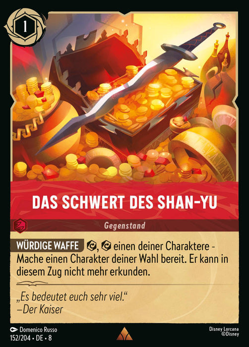 Das Schwert des Shan-Yu (V.1) 8JAF-152 Rare Deutsch