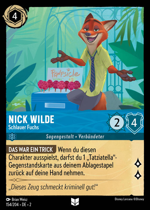 Nick Wilde - Schlauer Fuchs 2ROF-154 Uncommon Deutsch