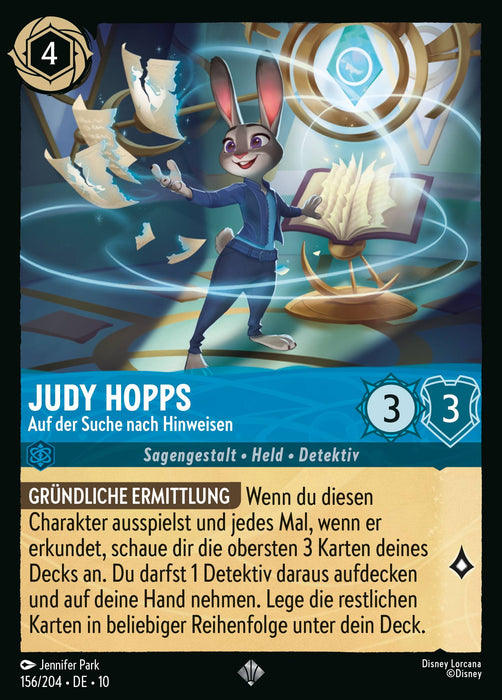 Judy Hopps - Auf der Suche nach Hinweisen 10WHI-156 Super Rare Deutsch