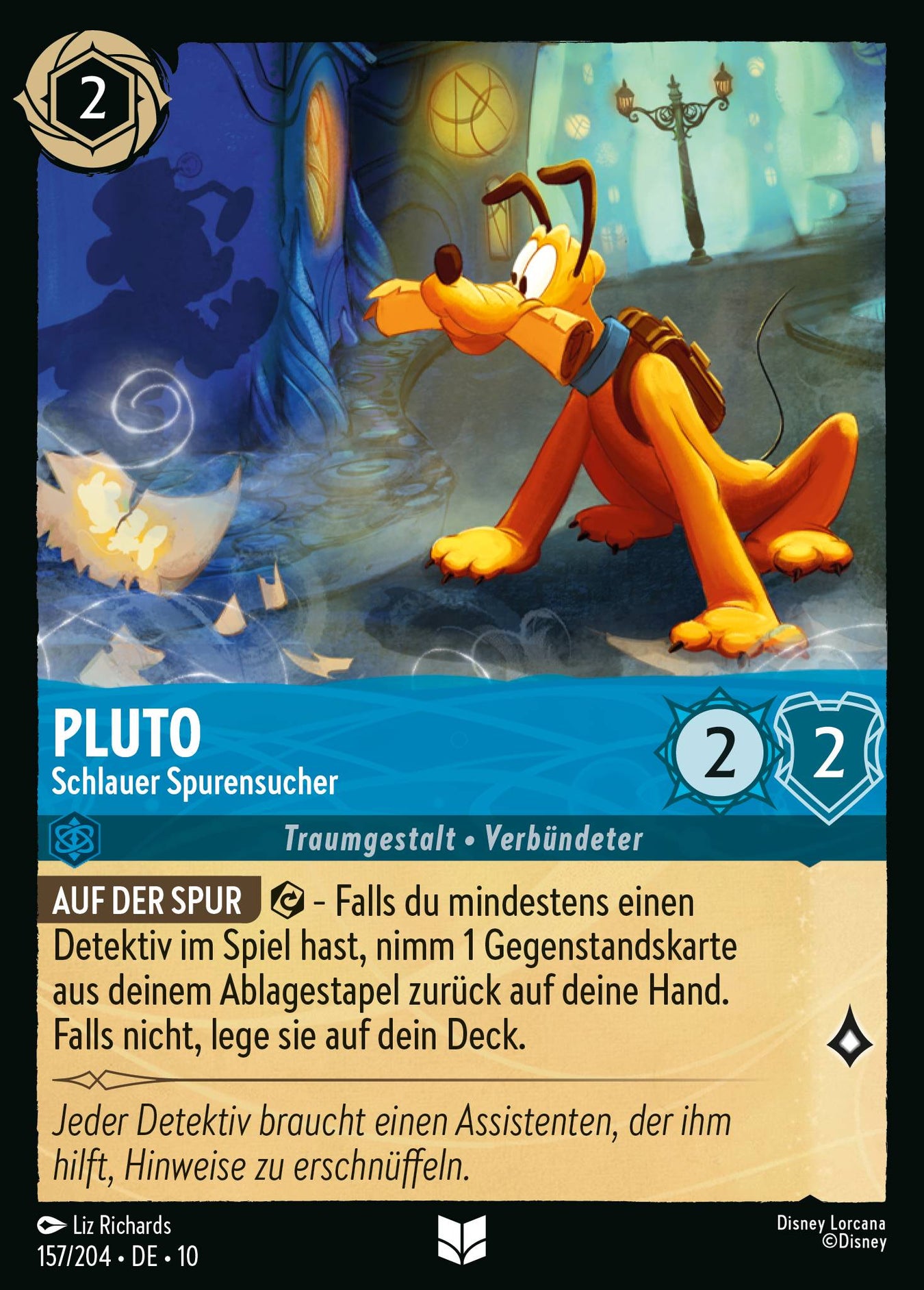 Alle Pluto Charakterkarten in Disney Lorcana