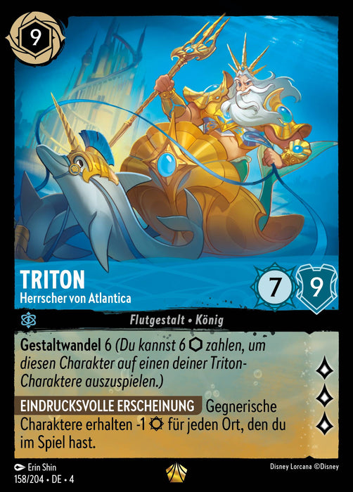 Triton - Herrscher von Atlantica 4URS-158 Legendary Deutsch