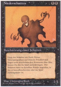 Niederschatten DTU- Rare Deutsch