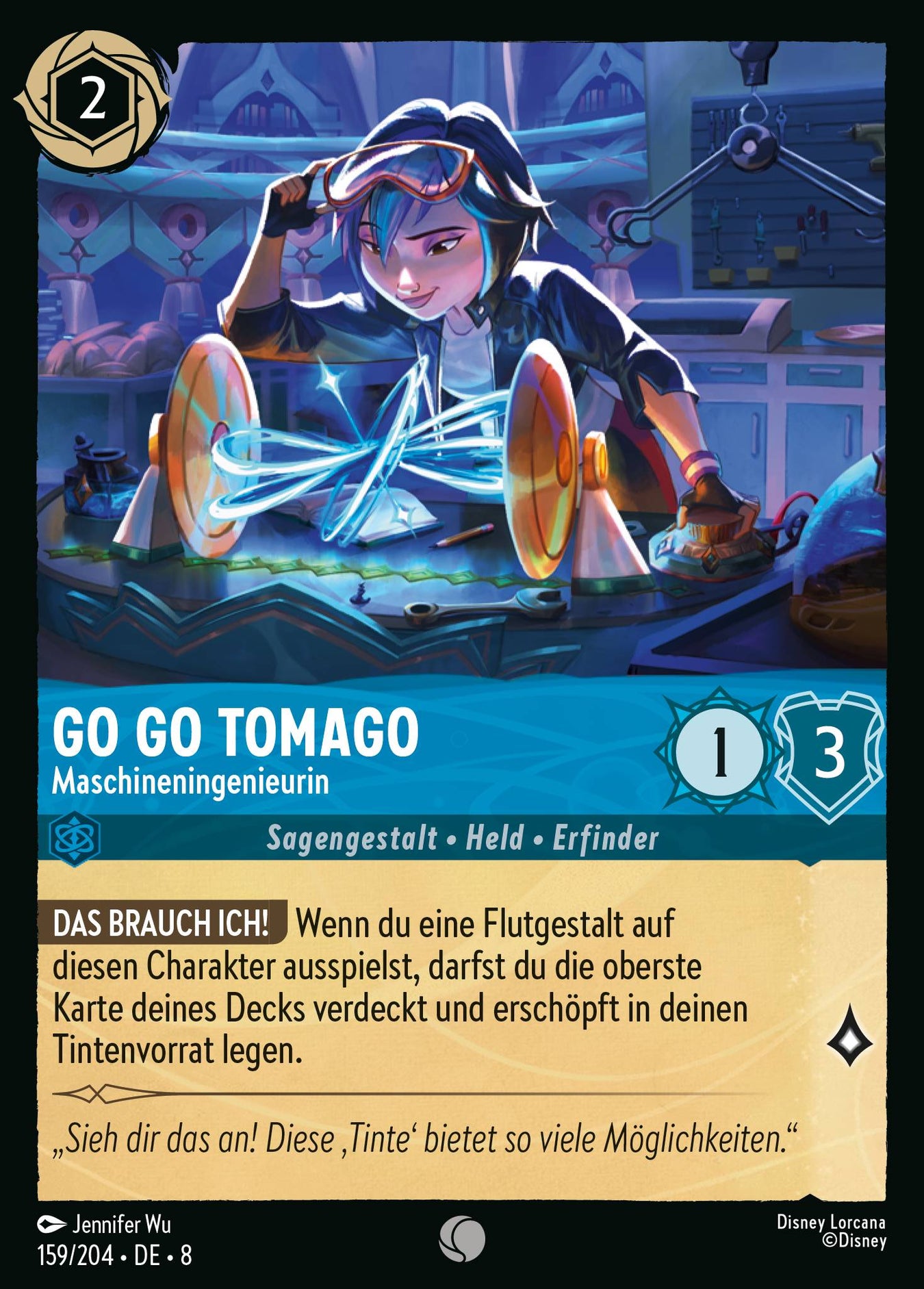 Alle Go Go Tomago Charakterkarten in Disney Lorcana