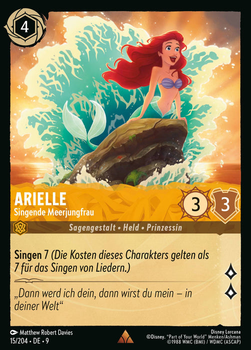 Arielle - Singende Meerjungfrau 9FAB-015 Rare Deutsch