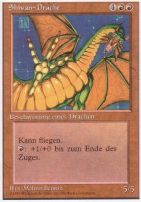 Shivan-Drache DTU- Rare Deutsch