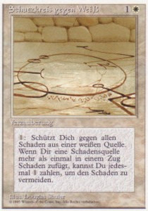 Schutzkreis gegen Weiß DTU- Common Deutsch