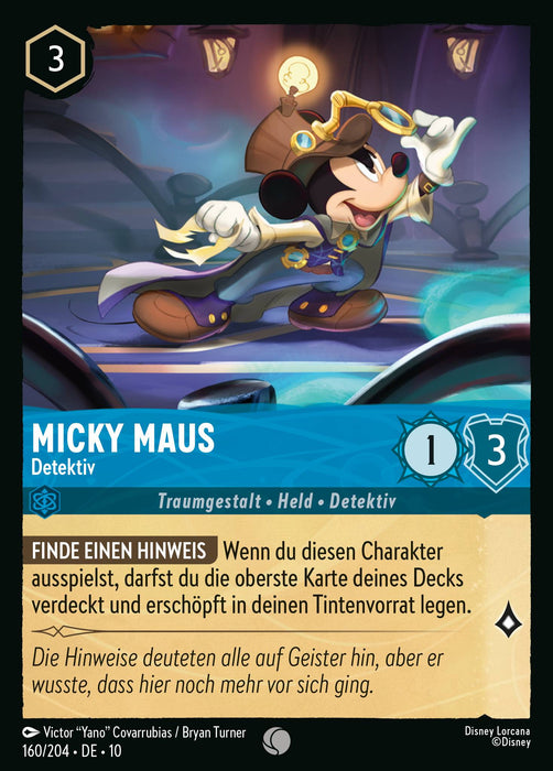 Micky Maus - Detektiv 10WHI-160 Common Deutsch