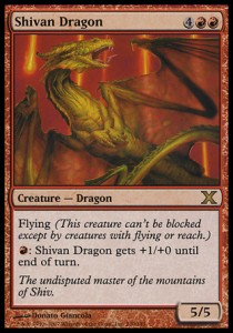 Shivan Dragon 10E-230 Rare Englisch