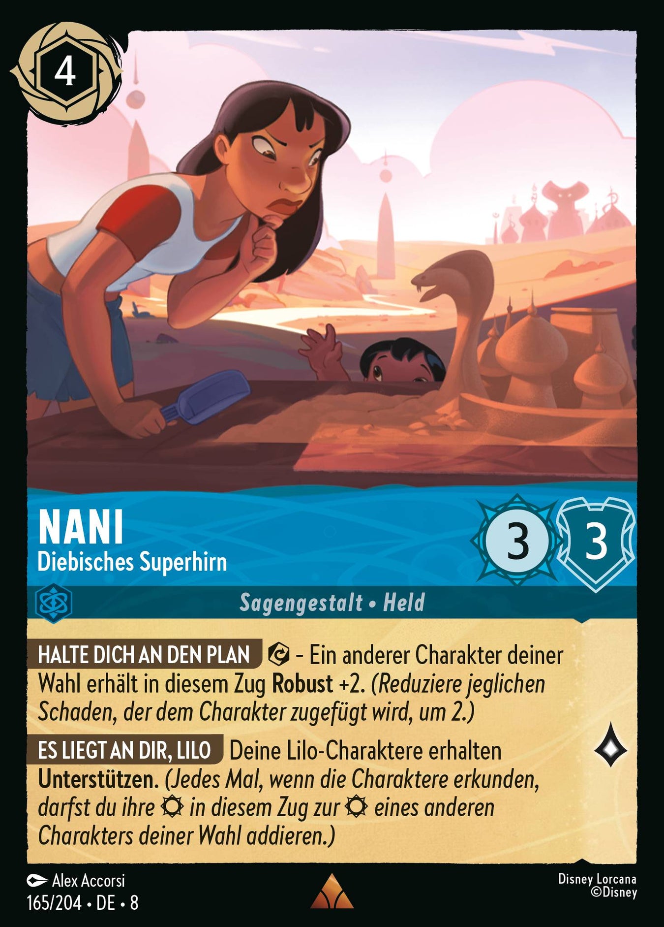 Alle Nani Charakterkarten in Disney Lorcana