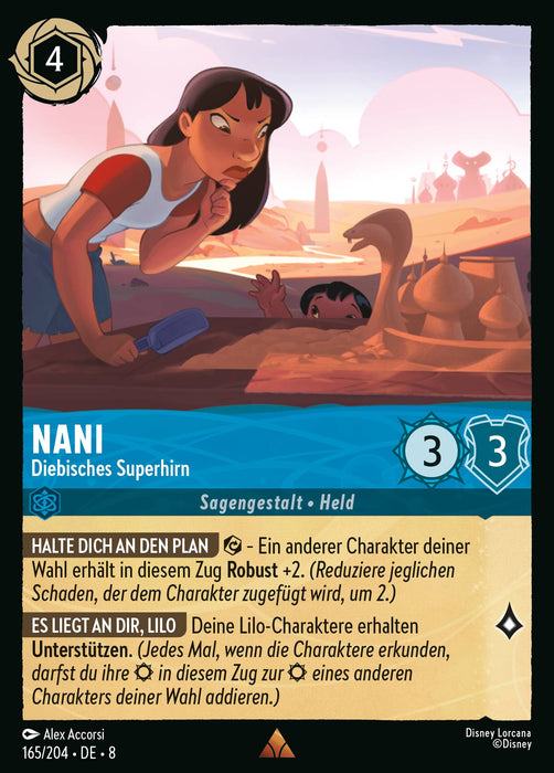 Nani - Diebisches Superhirn 8JAF-165 Rare Deutsch