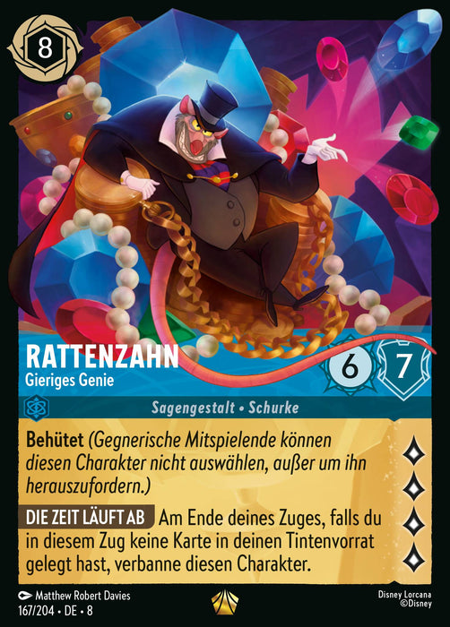 Rattenzahn - Gieriges Genie 8JAF-167 Legendary Deutsch