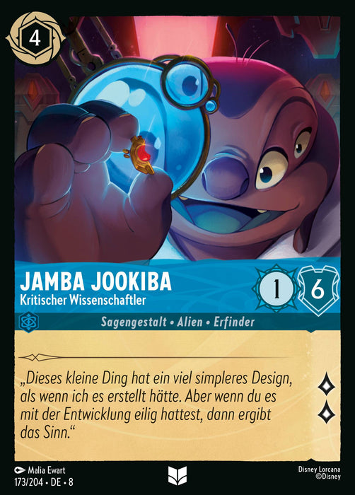 Jamba Jookiba - Kritischer Wissenschaftler 8JAF-173 Uncommon Deutsch