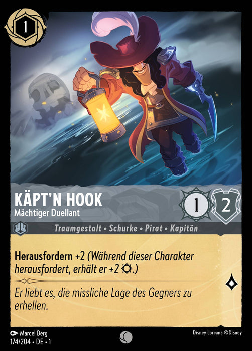 Käpt'n Hook - Mächtiger Duellant 1TFC-174 Common Deutsch