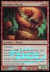 Reckless Wurm GW-7 Rare Englisch