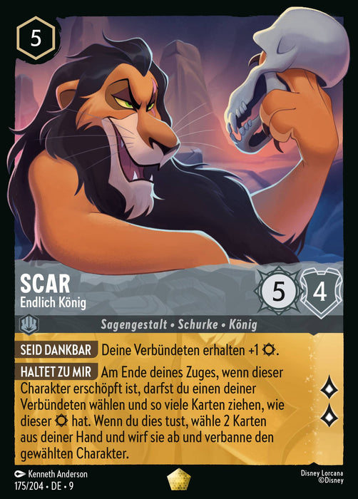 Scar - Endlich König (V.1) 9FAB-175 Legendary Deutsch