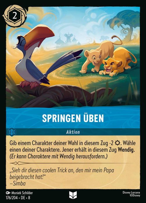 Springen üben 8JAF-176 Uncommon Deutsch