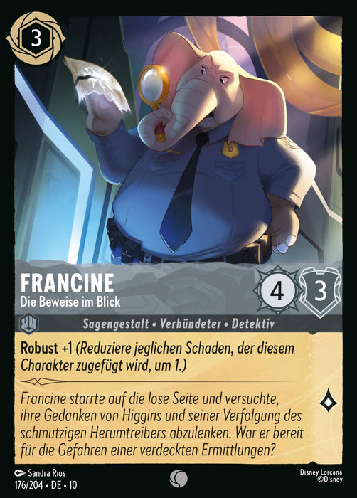 Francine - Die Beweise im Blick 10WHI-176 Common Deutsch