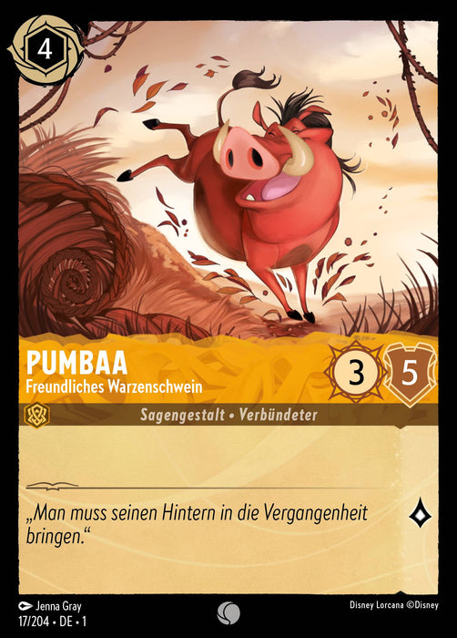 Pumbaa - Freundliches Warzenschwein 1TFC-017 Common Deutsch