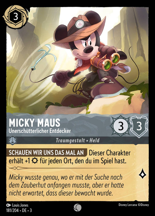 Micky Maus - Unerschütterlicher Entdecker 3INK-181 Common Deutsch