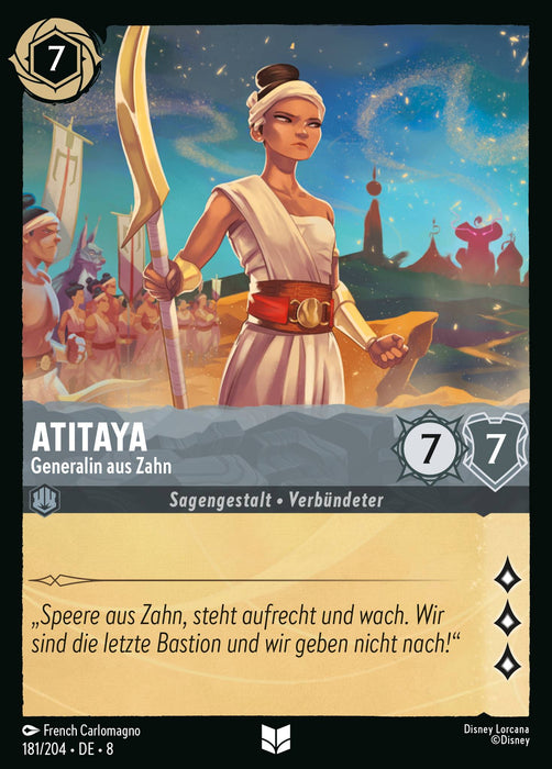Atitaya - Generalin aus Zahn 8JAF-181 Uncommon Deutsch