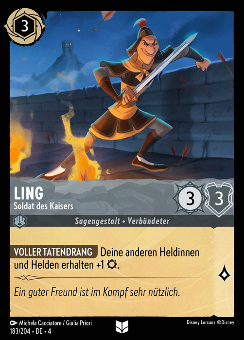 Ling - Soldat des Kaisers 4URS-183 Uncommon Deutsch