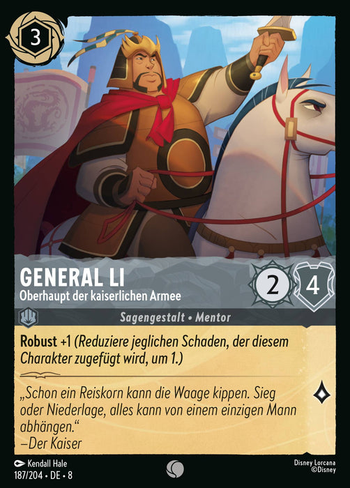 General Li - Oberhaupt der kaiserlichen Armee 8JAF-187 Common Deutsch