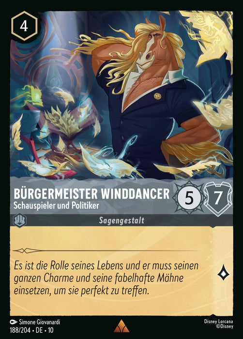 Bürgermeister Winddancer - Schauspieler und Politiker 10WHI-188 Rare Deutsch