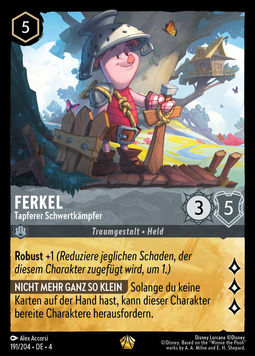 Ferkel - Tapferer Schwertkämpfer (V.1) 4URS-191 Legendary Deutsch