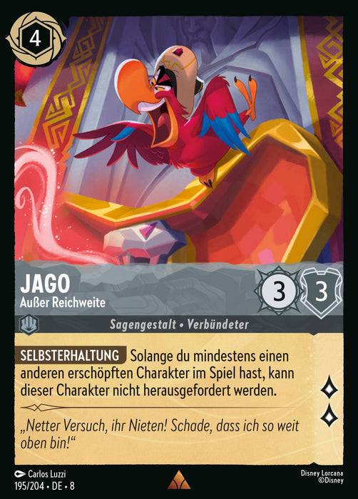 Jago - Außer Reichweite 8JAF-195 Rare Deutsch