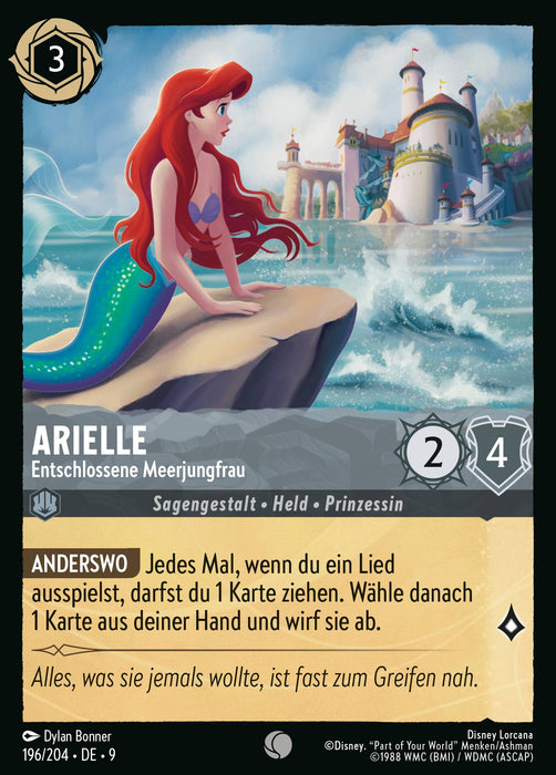 Arielle - Entschlossene Meerjungfrau 9FAB-196 Common Deutsch